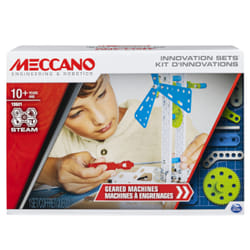 Meccano - KIT D’INVENTIONS - ENGRENAGES - Coffret Inventions Avec Engrenages, 2 Outils et 1 Perforatrice Maker Tool - Jeu de Construction - 6047097 - Jouet Enfant 10 Ans et +