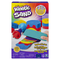 Kinetic Sand SABLE MAGIQUE - COFFRET ARC-EN-CIEL 383 G + OUTILS - Créez Différentes Formes Hypnotisantes avec Ce Sable Magique comme De La Pâte A Modeler - Jouet Enfant 3 Ans Et +