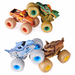 Monster Jam - PACK DE 4 VÉHICULES ECHELLE 1:64 - 4 Véhicules Authentiques Monster Trucks Officiels Spectacles - À Collectionner - Echelle 1:24 - 6053860 - Jouet Enfant 3 Ans et + - Vue supplémentaire 4
