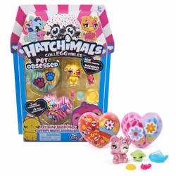 Hatchimals CollEGGtibles, Coffret Multi animalerie Pet Obsessed avec 3 CollEGGtibles, 3 animaux de compagnie et accessoires ( ...