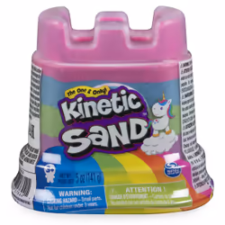 Kinetic Sand , Moule simple Licorne arc-en-ciel de 141 g, pour les enfants à partir de 3 ans, Sable cinétique pour enfants, 3 ...