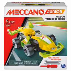 Meccano Junior, Kit de construction STEAM, Voiture de course, pour les enfants à partir de 5 ans, Jeu de construction, 6 an(s ...