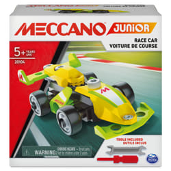 Meccano Junior, Kit de construction STEAM, Voiture de course, pour les enfants à partir de 5 ans