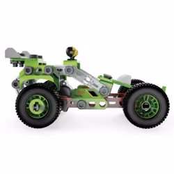 Meccano - MA VOITURE A RETRO FRICTION JUNIOR - 3 Modèles De Véhicules A Retrofriction A Construire - Jeu de Construction Avec 2 Outils - 6055133 - Jouet Enfant 5 Ans et +