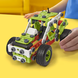 Meccano - MA VOITURE A RETRO FRICTION JUNIOR - 3 Modèles De Véhicules A Retrofriction A Construire - Jeu de Construction Avec 2 Outils - 6055133 - Jouet Enfant 5 Ans et + - Vue supplémentaire 6