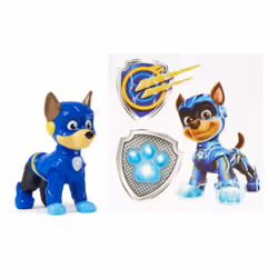 PAW Patrol : La Super Patrouille le film, Figurines Pup Squad, Chase Super-Chiots, Figurines à collectionner Pat'Patrouille, pour les enfants à partir de 3 ans