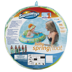 SwimWays SPRING FLOAT BÉBÉ + CHAPEAU DE BAIN ANTI-UV