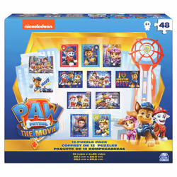 Games PAW Patrol: The Movie, Coffret de 12 puzzles de 48 pièces, pour les enfants à partir de 4 ans, 180 pièce(s), Dessins an ...