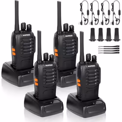 Talkie Walkie Rechargeable 1500mAh Radios Portée 3-5 km - RKK