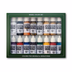 Vallejo 70.143, 17 ml, Noir, Bleu, Laiton, Bronze, Marron, Chair, Or, Vert, Violet, Rouge, Argent, Turquoise, Blanc, Jaune, M ...
