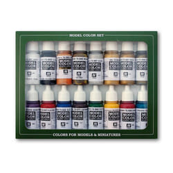 Vallejo 70.143 peinture acrylique 17 ml Noir, Bleu, Laiton, Bronze, Marron, Chair, Or, Vert, Violet, Rouge, Argent, Turquoise, Blanc, Jaune Bouteille