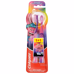 Pack de 6 - Brosse à dents enfant Colgate Minions/Trolls Extra Souple 2-6 ans x2