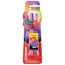 Pack de 6 - Brosse à dents enfant Colgate Minions/Trolls Extra Souple 2-6 ans x2