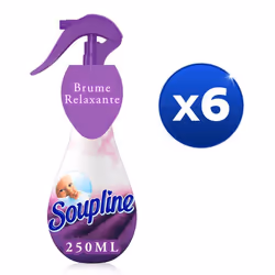 SOUPLINE Spray Brume Relaxante Parfum Lavande Lot de 6 x 250ml