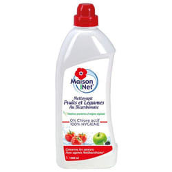 Pack de 6 - Maison Net - Nettoyant Fruits et Légumes 1L