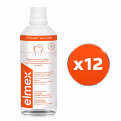 Pack de 12 - elmex - Bain de bouche elmex® Anti-Caries - 400ml