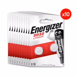 Pack de 10 - Energizer Pile Lithium 2032, pack de 2 Piles