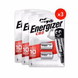 Pack de 3 - Energizer Pile Lithium CR2, pack de 2 Piles