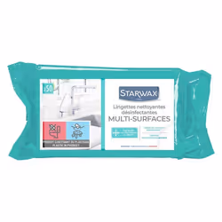 Pack de 4 - Starwax - Lingettes Nettoyantes Desinfectantes Multi-Usages Sachet De 50