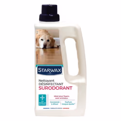Pack de 2 - Starwax - Nettoyant Desinfectant Surodorant Animal 1L