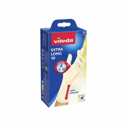 Vileda - Pack de 3 - Gants jetables - Extra Long - Manchette plus longue