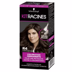 Pack de 2 - Kit Racines - Coloration Racines Permanente - Châtain Foncé R4