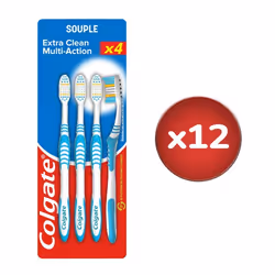 Pack de 12 - Brosses à dents Colgate multi-action souple