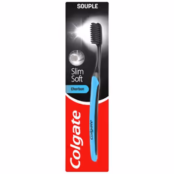 Pack de 12 - Brosse à dents Colgate Slimsoft Active Charbon
