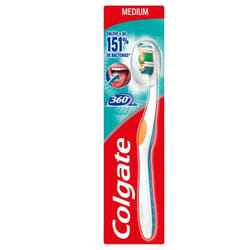 Pack de 12 - Brosse à dents Colgate 360° Medium