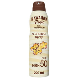 Pack de 2 - Hawaiian Tropic - Brume air soft Silk Hydration SPF50, 220 ml