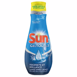 Pack de 2 - SUN - Tout en 1 Gel Lave Vaisselle Standad 52 Lavages