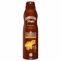 Lot de 2 - Hawaiian Tropic Brume d'huile sèche à l'argan SPF 15