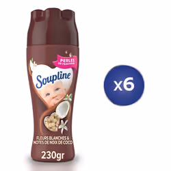 Pack de 6 - Adoucissant Soupline Perles Coco 230gr