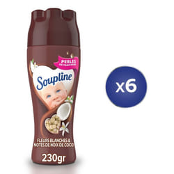 Pack de 6 - Adoucissant Soupline Perles Coco 230gr