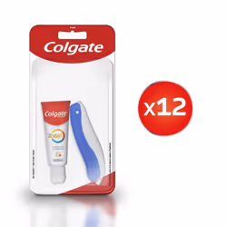 Pack de 12 - Kit de voyage Colgate Total Brosse à dents & Dentifrice 20ml
