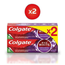 Pack de 2 - Lot de 2 Dentifrices Blancheur Colgate Purple 75ml