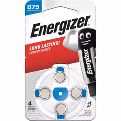 Energizer - Pack de 6 Blisters de 4 Piles - 675 - Piles Auditives Zinc Air