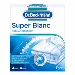 Pack de 2 - Dr. Beckmann - super blanc reblanchisseur 4 sachets