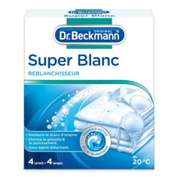 Pack de 2 - Dr. Beckmann - super blanc reblanchisseur 4 sachets