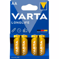 Varta 04106, Batterie à usage unique, AA, Alcaline, 1,5 V, 4 pièce(s), Or, Jaune