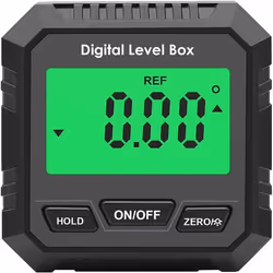 Inclinomètre Numérique ，Détecteur dangle numérique inclinomètre de jauge dangle daffichage LCD avec rétroéclairage magnétique