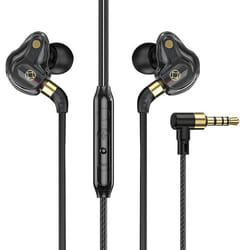 Écouteurs intra-auriculaires filaires QUMOX Quad Dynamic Drivers Écouteurs casque audio haute définition isolation phonique jack