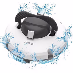 Robot Piscine Sans FilRedkey S100Autonomie 130 Mins Jusquà 100m²Nettyage Automatique (Pente ≤18°)