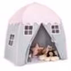 Tente de Jeu Enfants 3 Ans + COSTWAY-3 Personnes-Porte à Glissiere-Fenêtres Respirantes-Tapis Antidérapant et Sac de Transpor ...