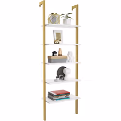 Description : Grande étagère/échelle avec un design incliné! Cette étagèreest composée d'un panneau de particules et d'un cad ...