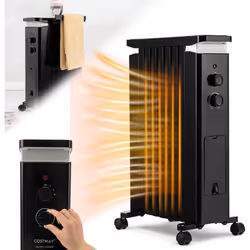 Description générale Ce radiateur à bain d'huile est conçu pour offrir un confort thermique optimal grâce à ses 3 réglages de ...
