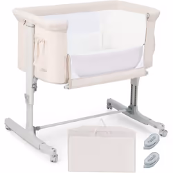 Description générale Gardez votre bébé à vos côtés avec ce lit cododo pour bébé 3 en 1, qui peut servir de berceau ou de couf ...
