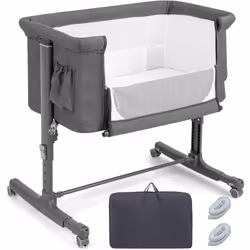 Description générale Gardez votre bébé à vos côtés avec ce lit cododo pour bébé 3 en 1 ! Ce lit peut servir de berceau ou de  ...