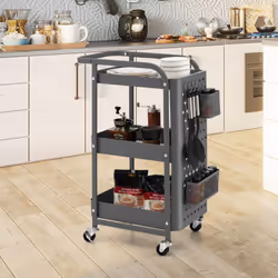 Description: Notre chariot roulant à 3 niveaux garde votre maison loindu désordre ! La desserte à roulettes avec une concepti ...