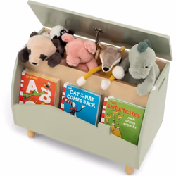 Description: Toujours embêté par une chambre d'enfant encombrée ? Découvrez cet adorable meuble de rangement pour jouets ! No ...